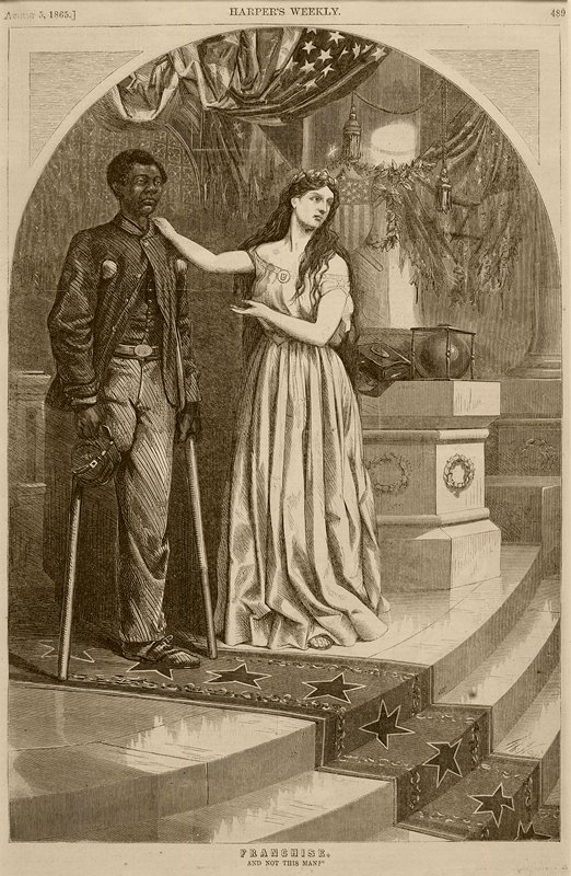 Franchise, from Harper's Weekly, after Thomas Nast, August 5, 1865