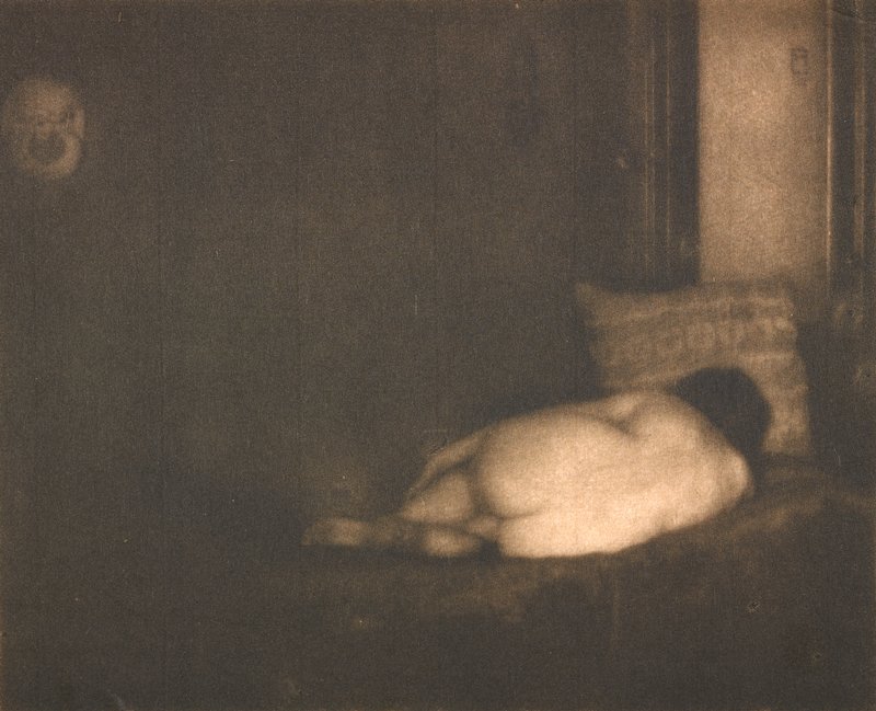 The Model and the Mask, Edward Steichen, April 1906