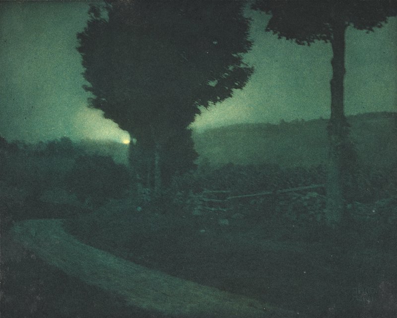 Road into the Valley--Moonrise, Edward Steichen, April 1906