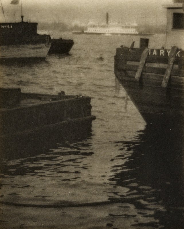 On the East River, New York, Karl F. Struss, April 1912
