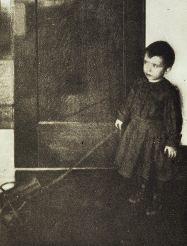 Boy with Wagon, Clarence H. White, July 1908