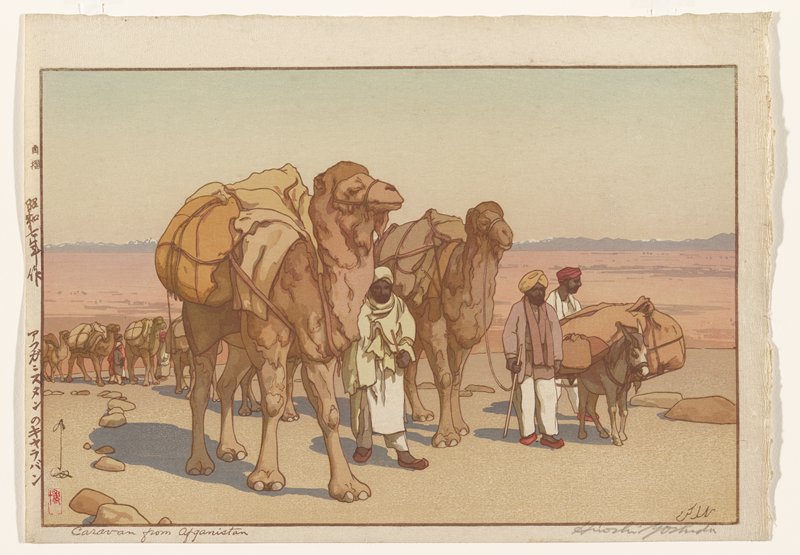 Caravan from Afganistan, Yoshida Hiroshi, 1932