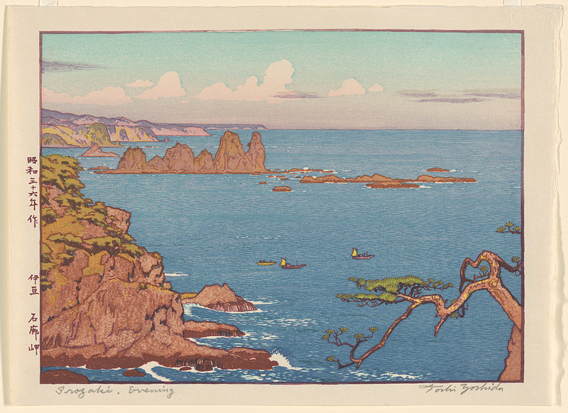 Irōzaki—Evening, Yoshida Tōshi, 1961