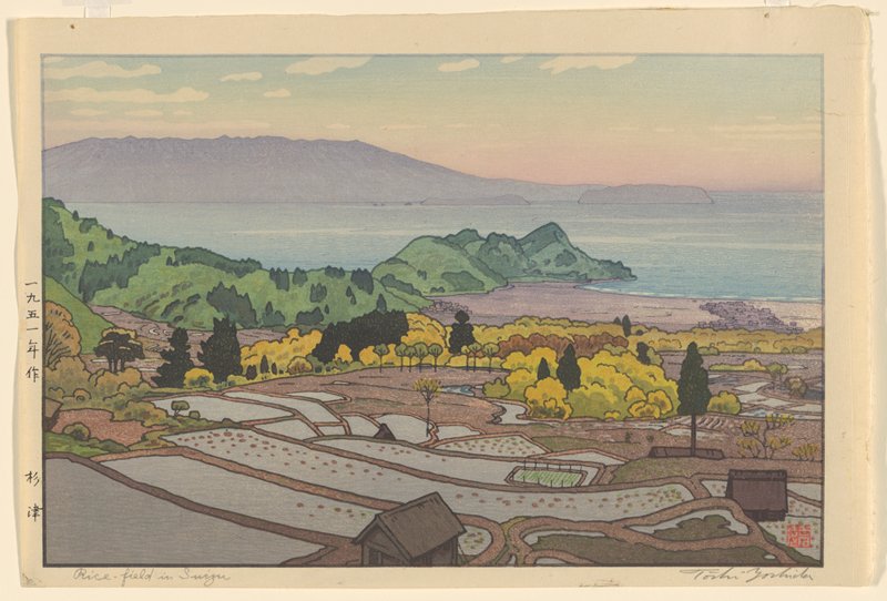 Rice Field in Suizu, Yoshida Tōshi, 1951