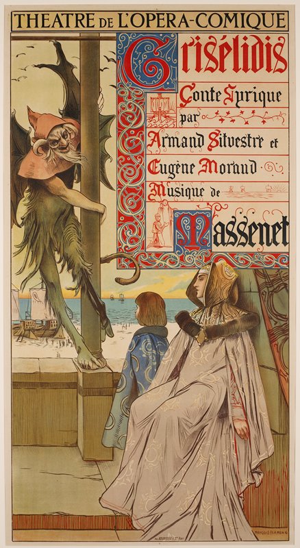 Theatre de l'Opera-Comique: Griselidis, Francois Flameng, c. 1900