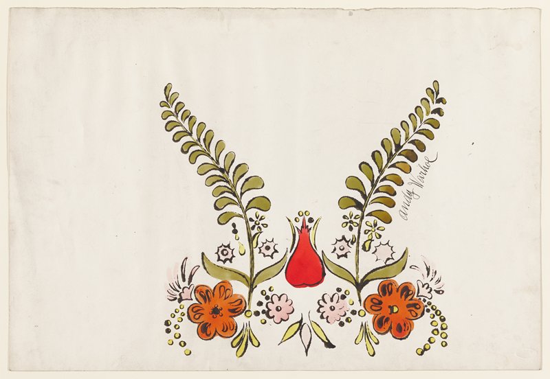 Untitled (Flowers and ferns) by Andy Warhol