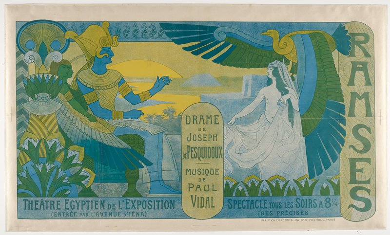 Theatre Egyptien de l'Exposition: Ramses, Jean-Paul Laurens, c. 1889