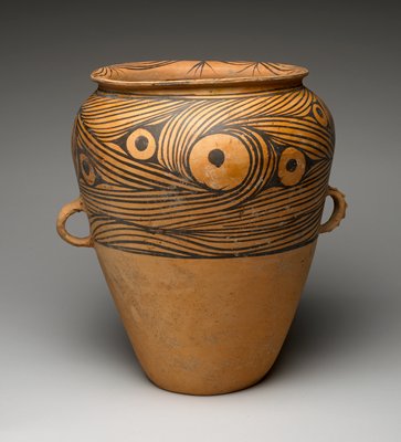 Dokumentasi “Storage vessel”; Earthenware with painted designs and burnished surface. Minneapolis Institute of Art.