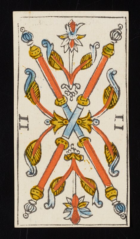 Two of Batons, Claude Burdel, 1751