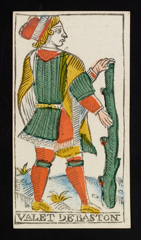 Page of Batons, Claude Burdel, 1751