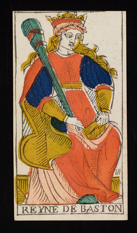 Queen of Batons, Claude Burdel, 1751