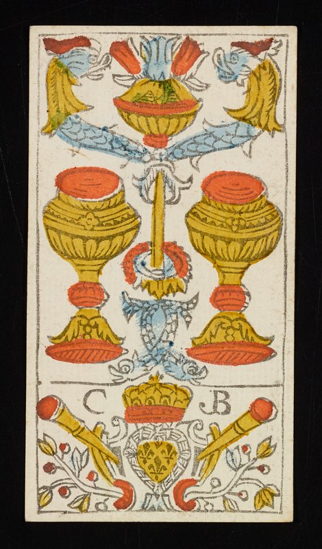 Two of Cups, Claude Burdel, 1751