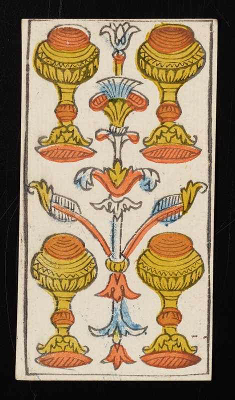 Four of Cups, Claude Burdel, 1751