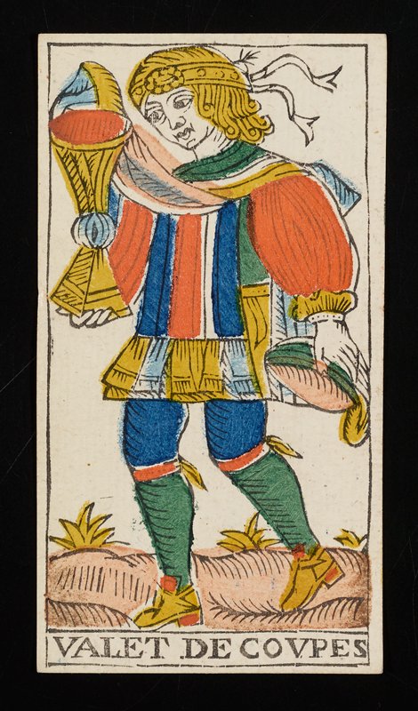 Page of Cups, Claude Burdel, 1751