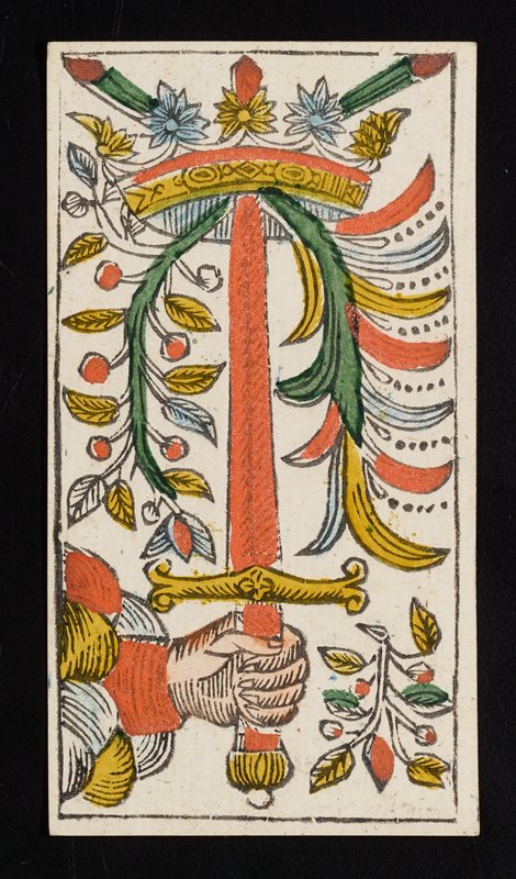 Ace of Swords, Claude Burdel, 1751
