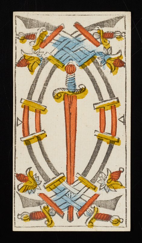 Five of Swords, Claude Burdel, 1751
