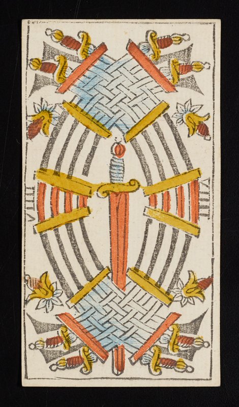 Nine of Swords, Claude Burdel, 1751