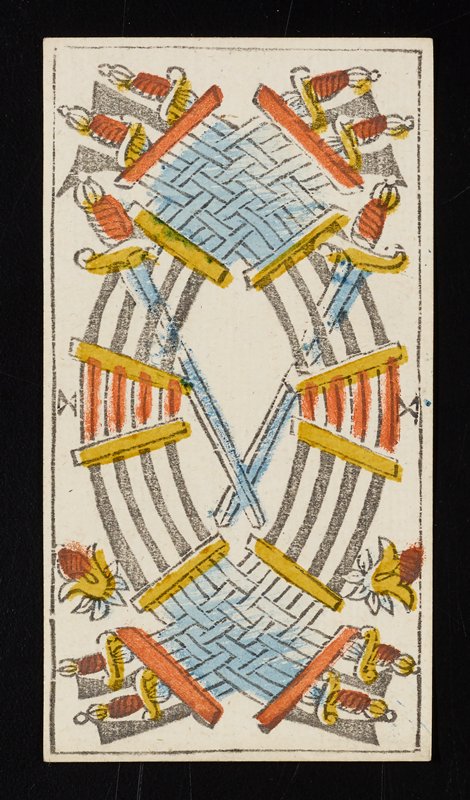 Ten of Swords, Claude Burdel, 1751