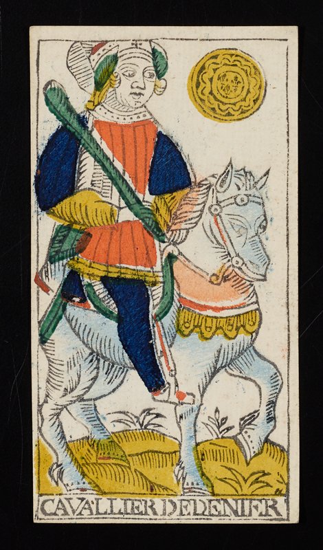 Knight of Coins, Claude Burdel, 1751