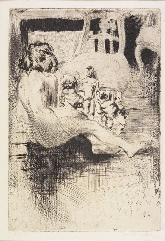 Minne aux poupées, Jacques Villon, 1907