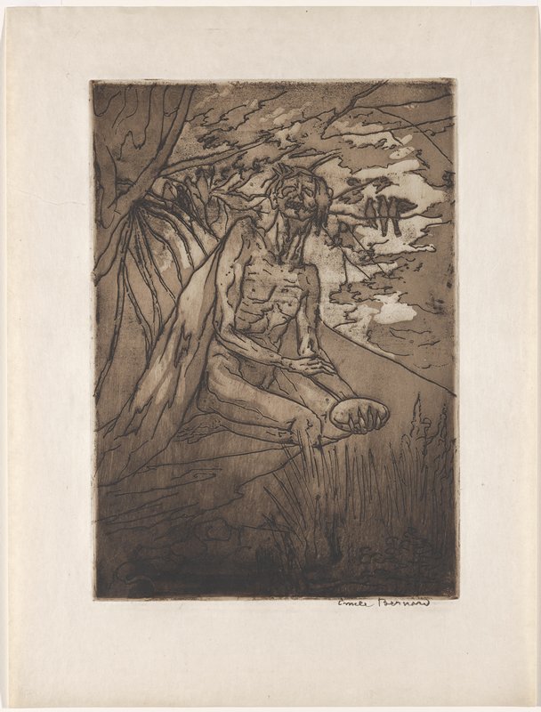 Plate from La fin de Satan, Émile Bernard, 1935