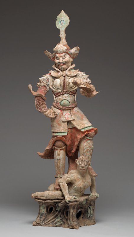 Lokapala Guardian King, one of a pair, late 7th–early 8th century