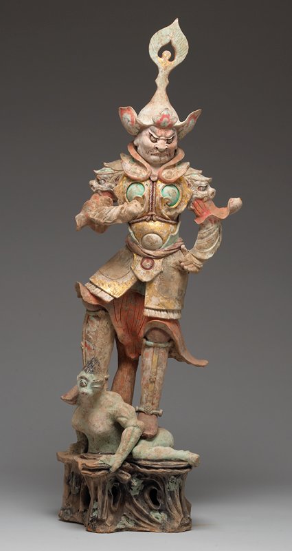 Lokapala Guardian King, one of a pair, late 7th–early 8th century