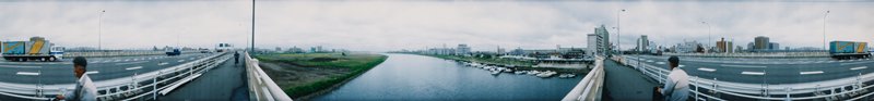 Kawasaki: Crossing the Tama River, Edward A. Foster, 1991