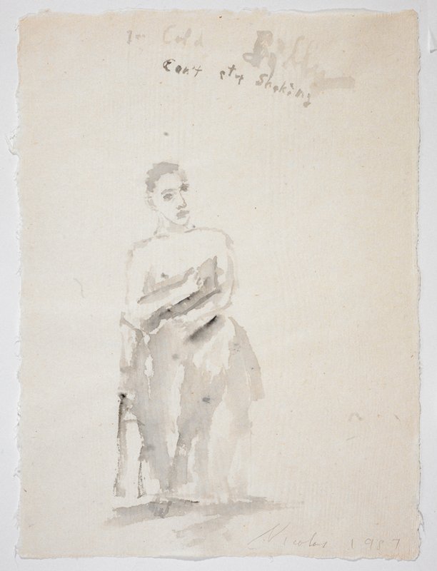Study for I'm Cold BIlly, Can't Stop Shaking, from the Portfolio Lilacs and Smoke, Nicolas Africano, 1987