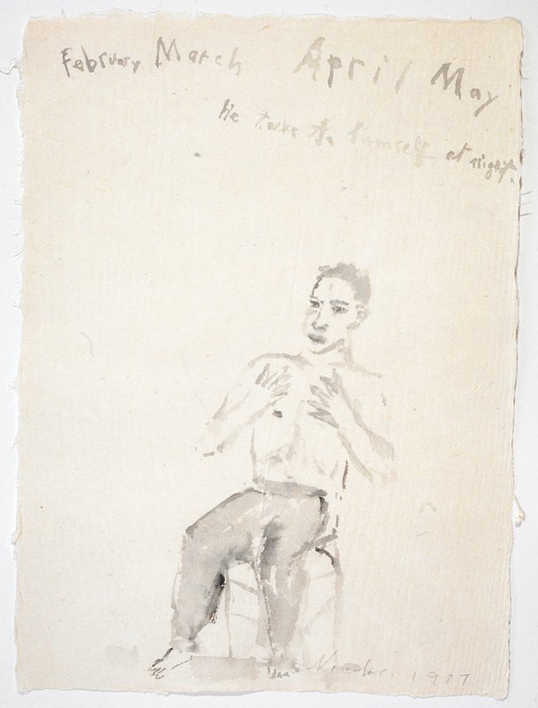 Study for He Talks to Himself at Night, from the portfolio Lilacs and Smoke, Nicolas Africano, 1987