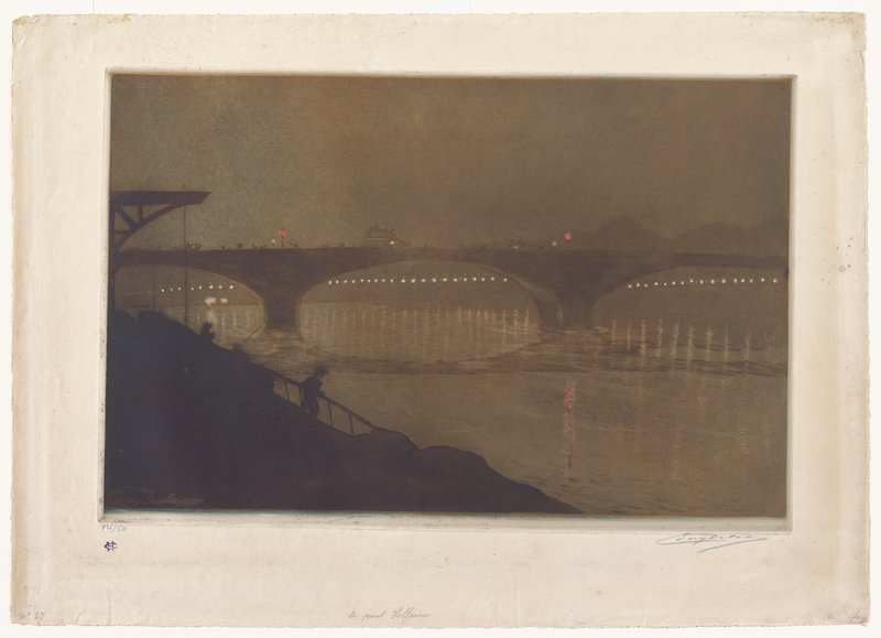 Le pont Solferino, Eugène Delâtre, c. 1898–1900