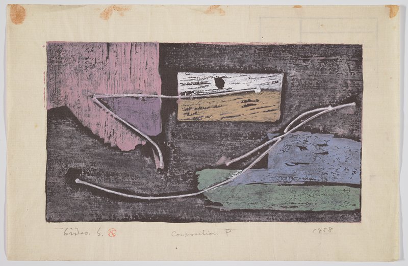 Composition P, Hagiwara Hideo, 1958
