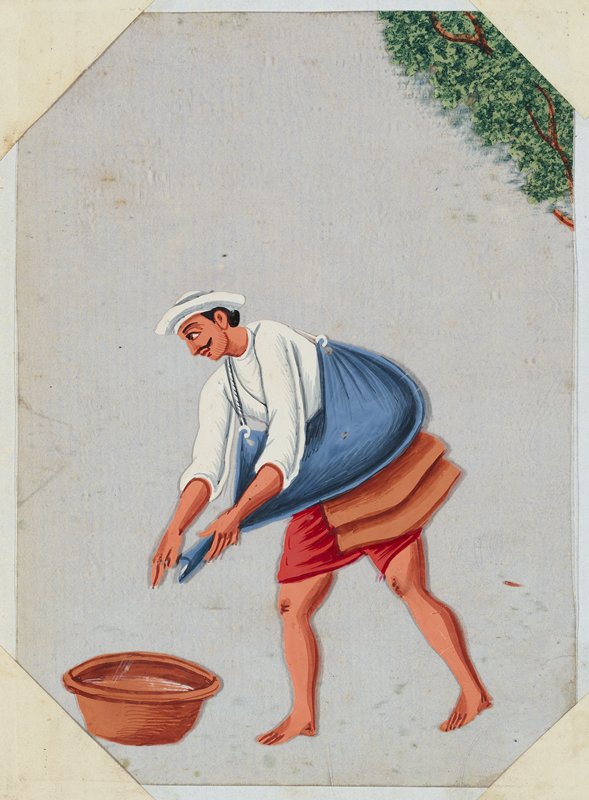 Bhishti or water carrier, 1836