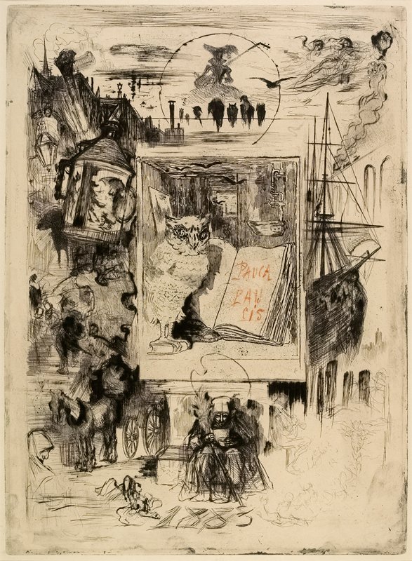 The Owl, Félix Buhot, 1883
