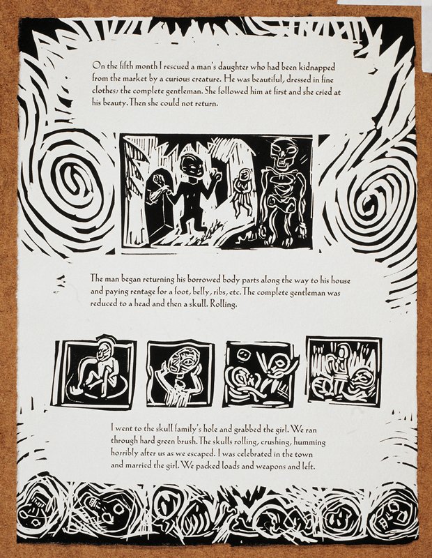 Page from Adventures in the Burning Bush, David Rathman, 1987