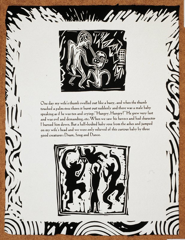 Page from Adventures in the Burning Bush, David Rathman, 1987