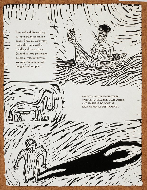 Page from Adventures in the Burning Bush, David Rathman, 1987