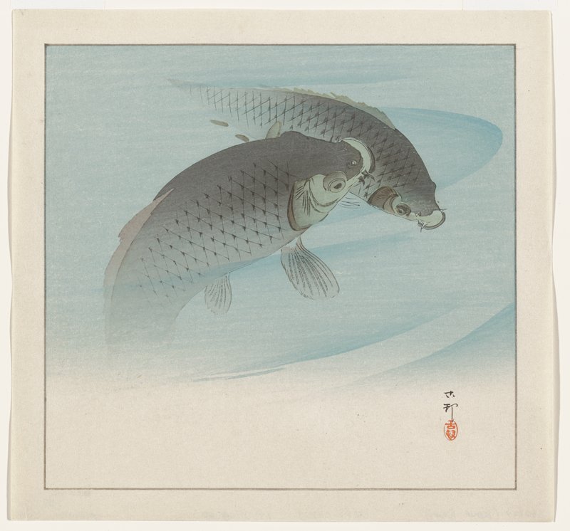 Two Carp, Ohara Shōson, c. 1928–1930