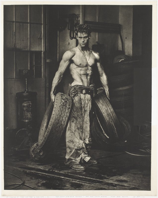 90s HERB RITTS FRED WITH TIRES Tシャツ Vintage 90s HERB RITTS Fred With Tires SHIRT Art Photography