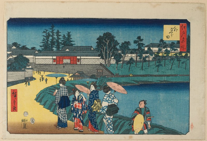 Outside Sakurada, Utagawa Hiroshige, 1854, 4th month
