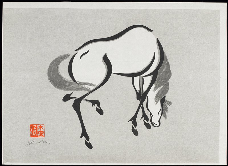 Horse (A), Urushibara Mokuchū, 1960