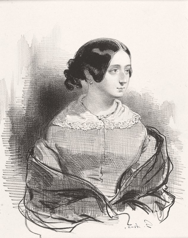 Mme. Montigny, Paul Gavarni, 1842