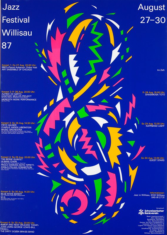 Jazz Festival Willisau, Niklaus Troxler, 1987
