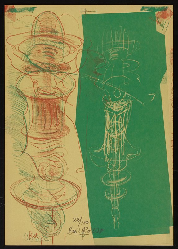 Untitled from Two Times Five Bats, Dieter Roth, 1978