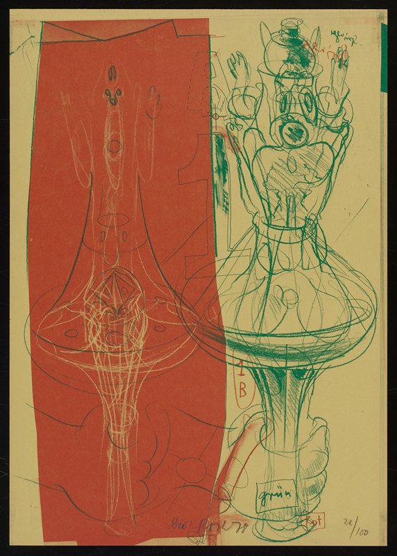 Untitled from Two Times Five Bats, Dieter Roth, 1978