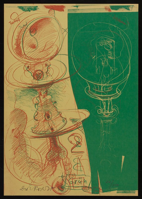 Untitled from Two Times Five Bats, Dieter Roth, 1978