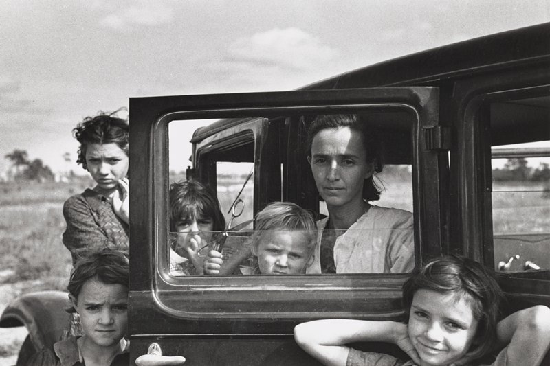 Migrant family, Oklahoma, Arthur Rothstein, 1936 (printed 1981)