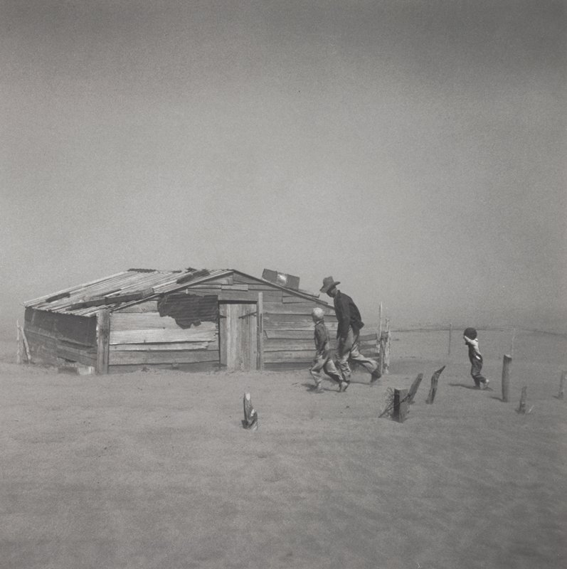 Dust storm, Cimarron County, Oklahoma, Arthur Rothstein, 1936 (printed 1981)