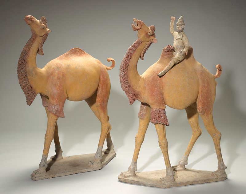 Two camels and a groom (Camel), 618–907