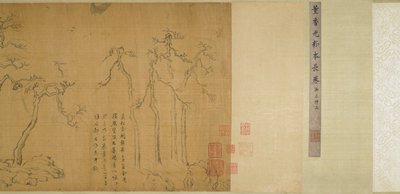 Studies of Traditional Trees and Rocks, Dong Qichang, c. 1610